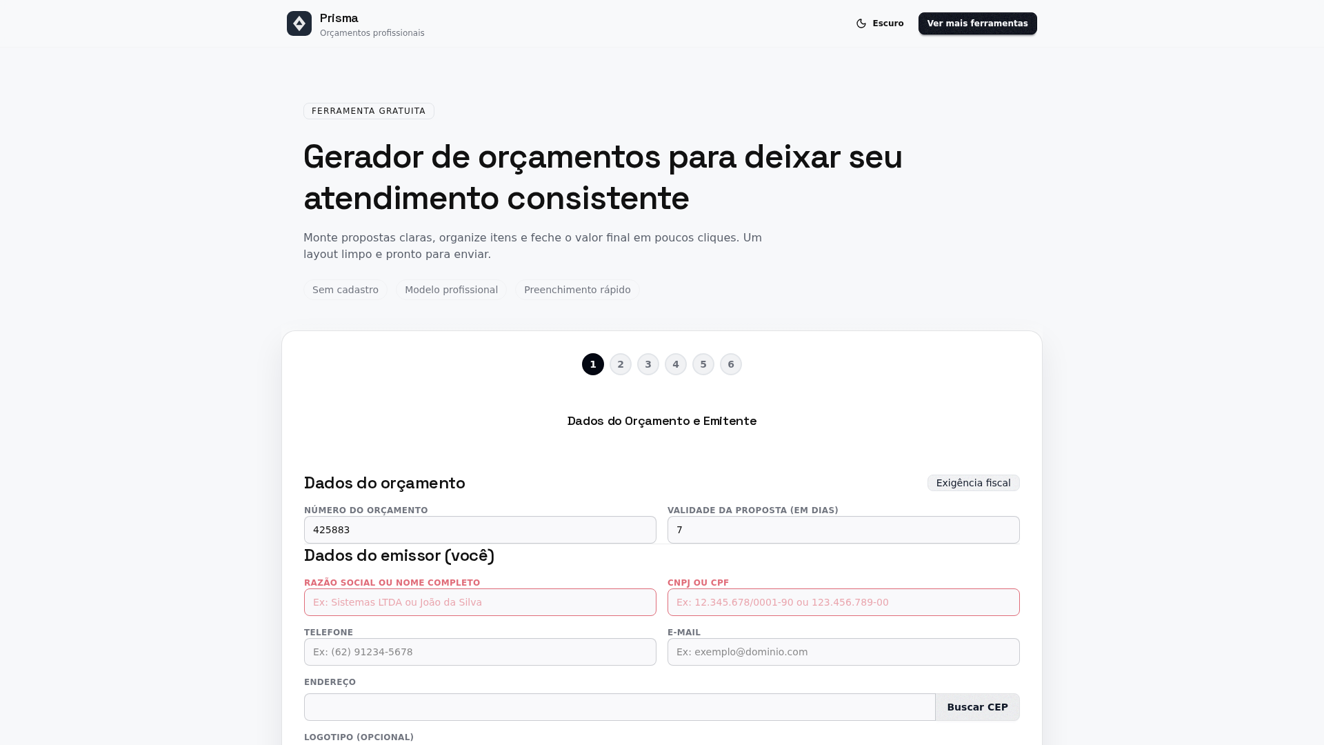 Prisma interface preview